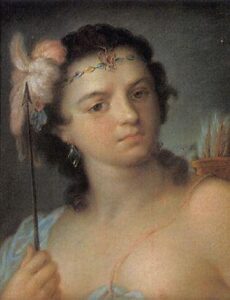 America by Rosalba Carriera, hand-painted oil painting reproduction