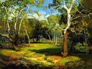 Amidst the Cool and Silence by Franz Bischoff, hand-painted oil painting reproduction