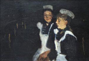 Amsterdam Servant Girls by George Hendrik Breitner, hand-painted oil painting reproduction