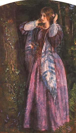 Amy by Arthur Hughes, hand-painted oil reproduction