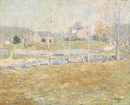 An Abandoned Farm by Ernest Lawson, hand-painted oil reproduction