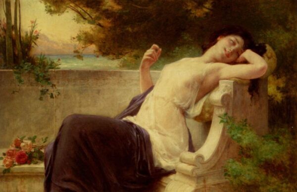 An Afternoon Rest by Guillaume Seignac, hand-painted oil painting reproduction