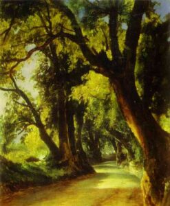 An Alley In Albano by Mikhail Lebedev, hand-painted oil painting reproduction