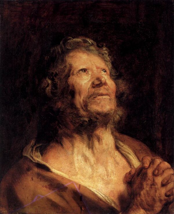 An Apostle with Folded Hands by Sir Anthony van Dyck, hand-painted oil painting reproduction