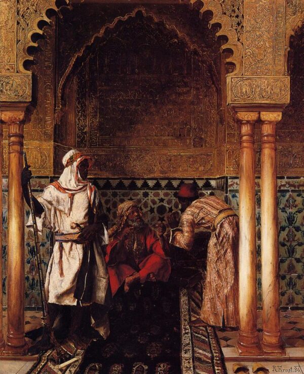 An Arab Sage by Rudolf Ernst, hand-painted oil painting reproduction