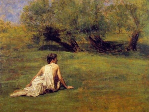An Arcadian by Thomas Eakins, hand-painted oil painting reproduction