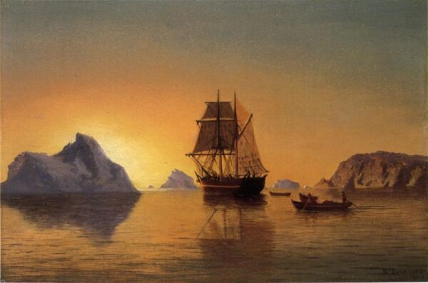 An Arctic Scene by William Bradford, hand-painted oil painting reproduction