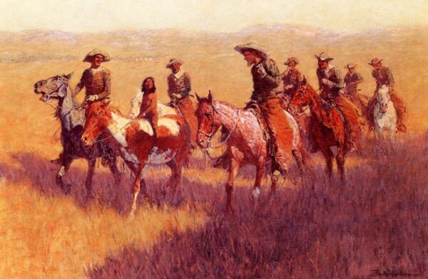 An Assault on His Dignity by Frederic Remington, hand-painted oil painting reproduction