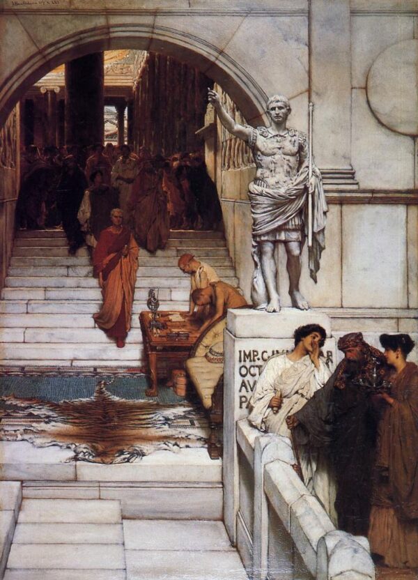An Audience at Agrippa’s by Lawrence Alma-Tadema, hand-painted oil painting reproduction