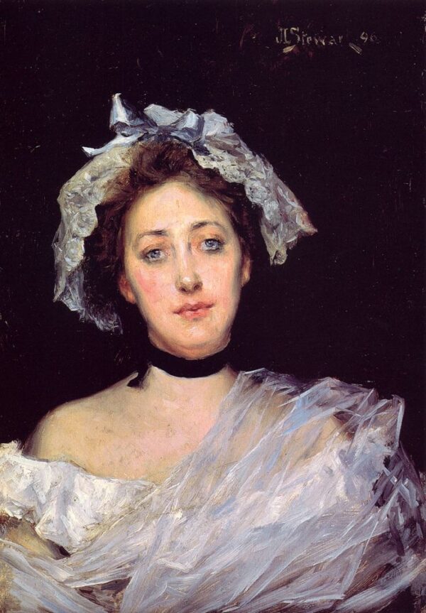 An English Lady by Julius LeBlanc Stewart, hand-painted oil painting reproduction
