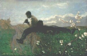 An Idyll by Giovanni Segantini, hand-painted oil painting reproduction