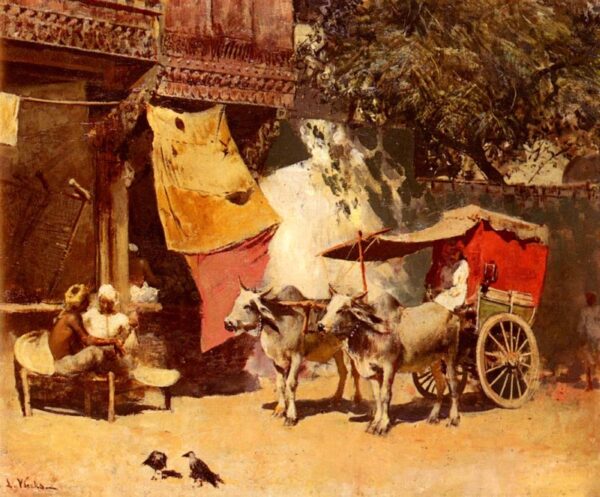 An Indian Gharry by Edwin Lord Weeks, hand-painted oil painting reproduction
