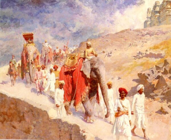 An Indian Hunting Party by Edwin Lord Weeks, hand-painted oil painting reproduction