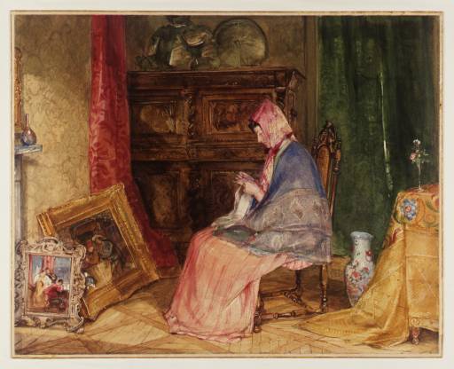An Interior by John Frederick Lewis, hand-painted oil reproduction