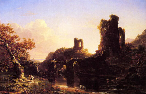 An Italian Autumn by Thomas Cole, hand-painted oil reproduction