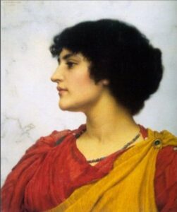 An Italian Girl’s Head by John William Godward, hand-painted oil painting reproduction