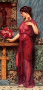 An Offering to Venus by John William Godward, hand-painted oil painting reproduction