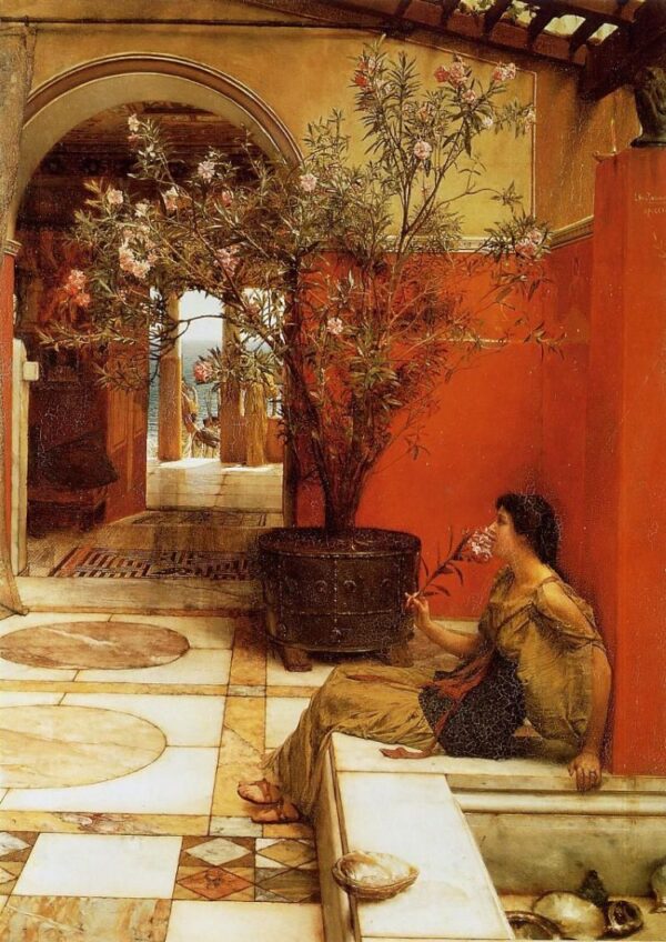An Oleander by Lawrence Alma-Tadema, hand-painted oil painting reproduction