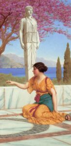 Ancient Pastimes by John William Godward, hand-painted oil painting reproduction