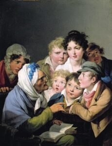 And The Ogre Ate Him by Louis Leopold Boilly, hand-painted oil painting reproduction