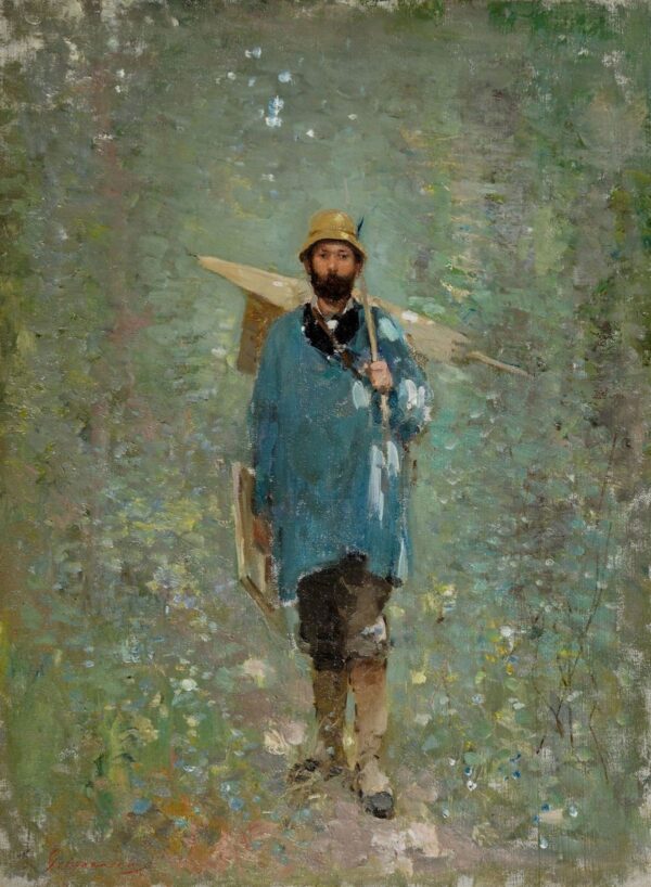 Andreescu la Barbizon by Nicolae Grigorescu, hand-painted oil painting reproduction