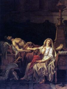 Andromache Mourns Hector by Jacques-Louis David, hand-painted oil painting reproduction