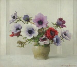 Anemones by Benjamin Haughton, hand-painted oil painting reproduction
