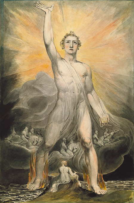 Angel of the Revelation by William Blake, hand-painted oil reproduction