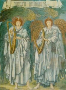 Angeli Laudantes by Edward Burne-Jones, hand-painted oil painting reproduction