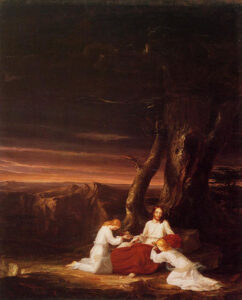 Angels Ministering To Christ In The Wilderness by Thomas Cole, hand-painted oil painting reproduction