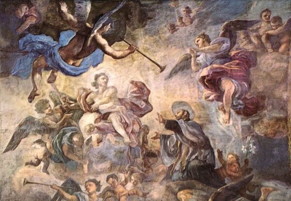 Saint Cajetan Appeasing Divine Anger by Francesco Solimena, hand-painted oil painting reproduction