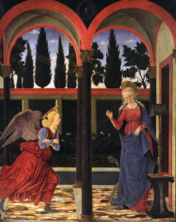 Annunciation by Alessio Baldovinetti, hand-painted oil painting reproduction