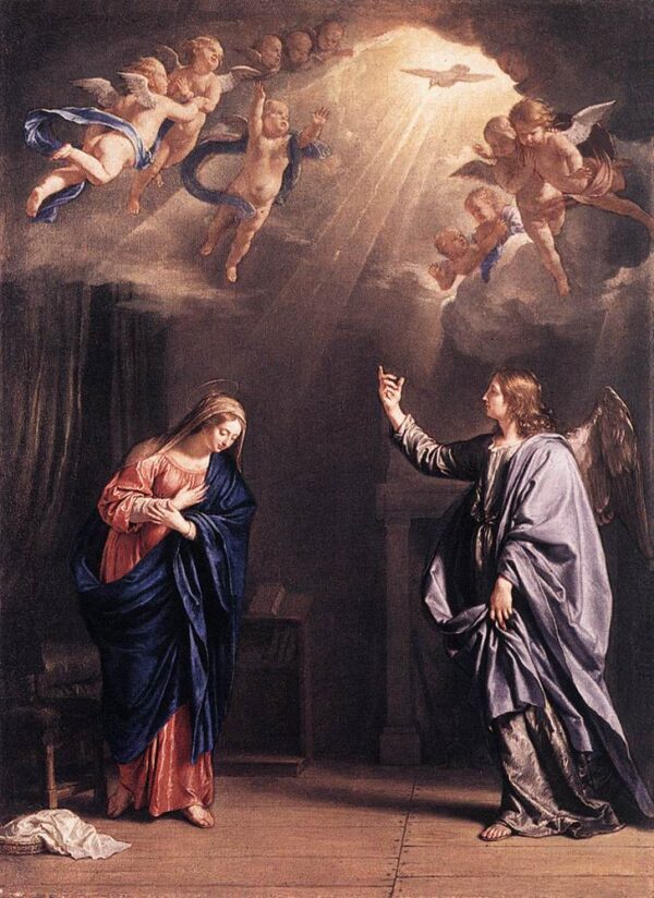 Annunciation by Philippe de Champaigne, hand-painted oil painting reproduction
