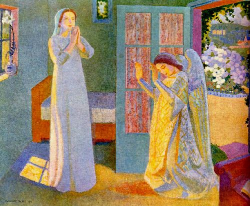 Annunciation by Maurice Denis, hand-painted oil reproduction