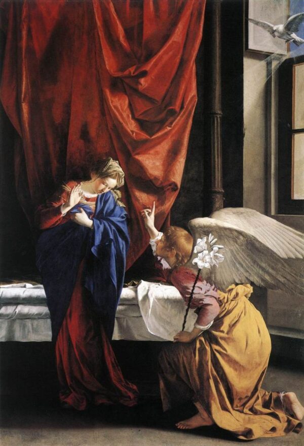 Annunciation by Orazio Gentileschi, hand-painted oil painting reproduction
