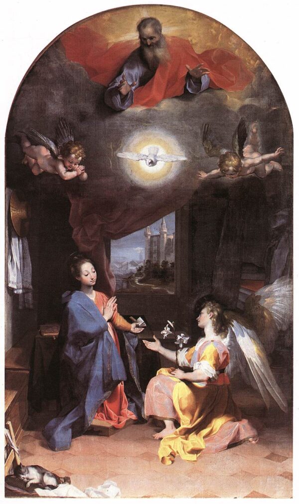 Annunciation by Federico Fiori Barocci, hand-painted oil painting reproduction