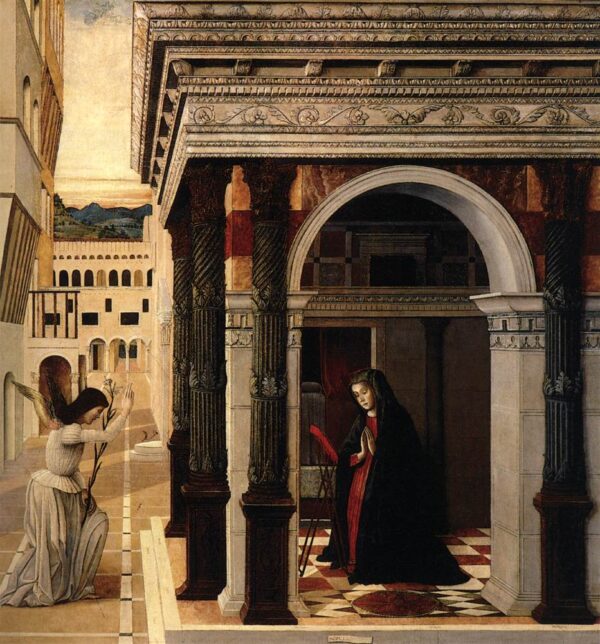 Annunciation by Gentile Bellini, hand-painted oil painting reproduction