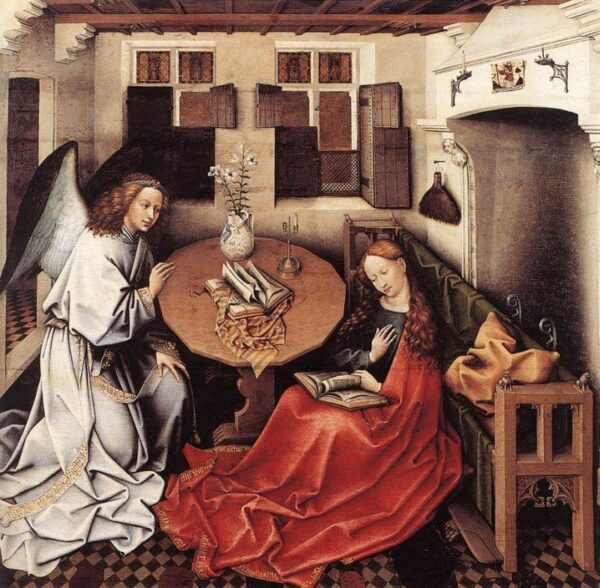 Annunciation by Robert Campin, hand-painted oil painting reproduction