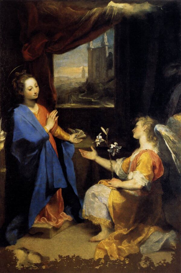 Annunciation b by Federico Fiori Barocci, hand-painted oil painting reproduction