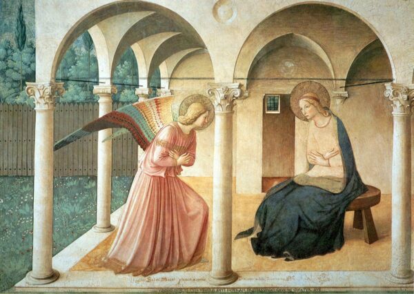 Annunciation c by Fra Angelico, hand-painted oil painting reproduction