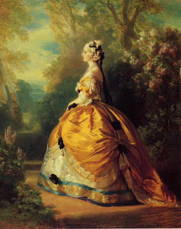 The Empress Eugenie a la Marie-Antoinette by Franz Xavier Winterhalter, hand-painted oil painting reproduction