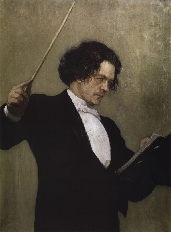 Anton Rubinstein by Ilya Repin, hand-painted oil painting reproduction