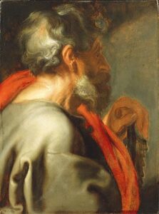 Apostle Simon by Sir Anthony van Dyck, hand-painted oil painting reproduction