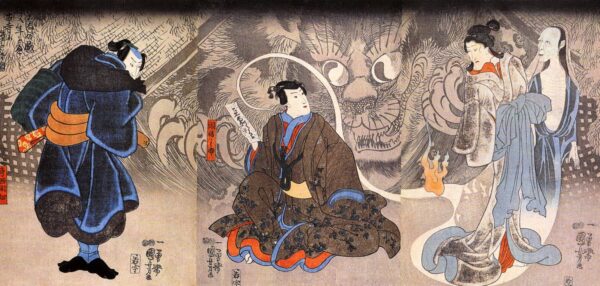 Apparition of the Monstrous Cat by Utagawa Kuniyoshi, hand-painted oil painting reproduction