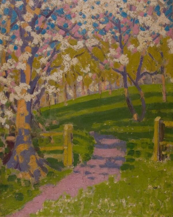 Apple Orchard in Kent by Geoffrey Stephen Allfree, hand-painted oil painting reproduction