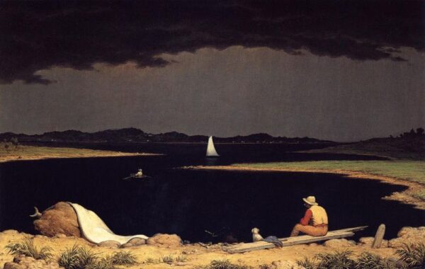 Approaching Thunder Storm by Martin Johnson Heade, hand-painted oil painting reproduction