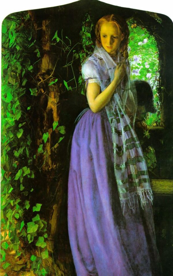 April Love by Arthur Hughes, hand-painted oil painting reproduction