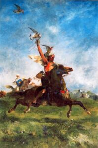 Arab Falconer by Fromentin, hand-painted oil painting reproduction