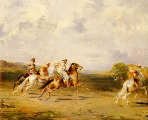 Arab Horsemen by Fromentin, hand-painted oil painting reproduction