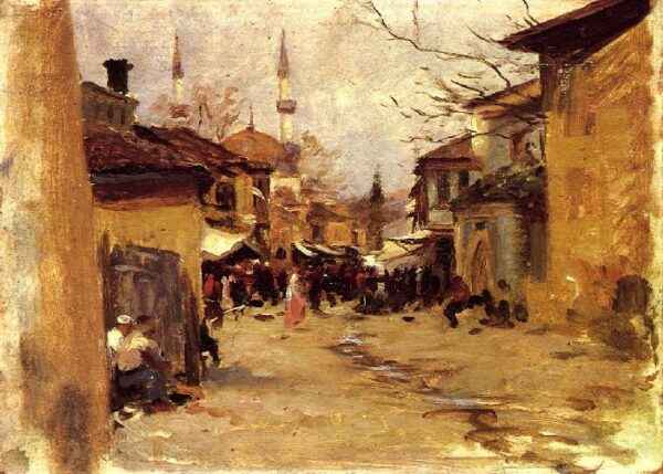 Arab Street Scene by John Singer Sargent, hand-painted oil painting reproduction